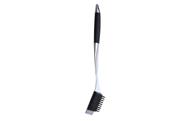 Furçë pastrimi grili Enders Premium, inoks, dorezë soft touch, argjend me të zezë