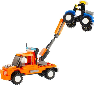 Lodër me blloqe ndërtimi Alleblox Tow Truck, 124 copa, me ngjyra