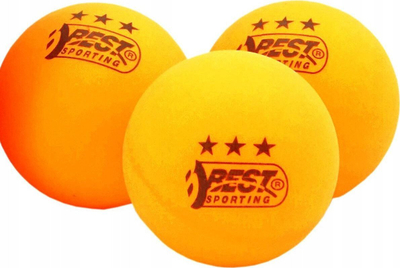 Topa pingpongu Best Sporting Tournament 3 Stars, set me 6 copë, portokalli