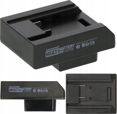 Adapter baterie Brennenstuhl 1172640080 Würth M-Cube, për prozhektor LED Multi Battery 18V, i zi