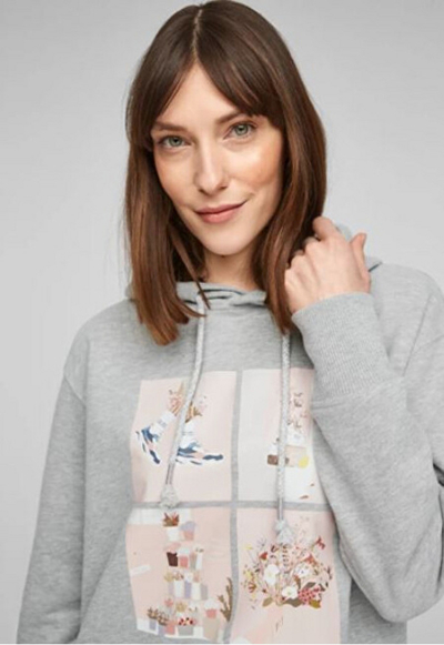 Дукс S.Oliver Loose Fit, сив, 14.103.41.X008 .94E0