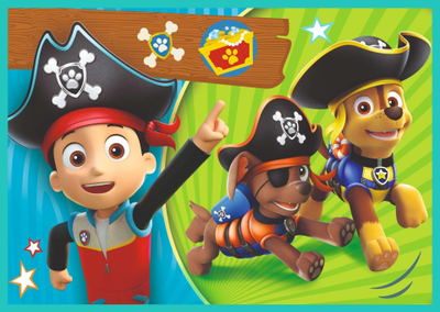 Puzzle Trefl 4in1 Paw Patrol, set me 4 puzzle, shumëngjyrësh