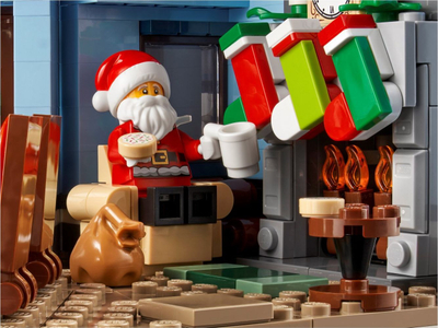 Set ndërtimi LEGO Creator Expert Santa's Visit 10293, 1445 copa, fshat dimëror, shumëngjyrësh