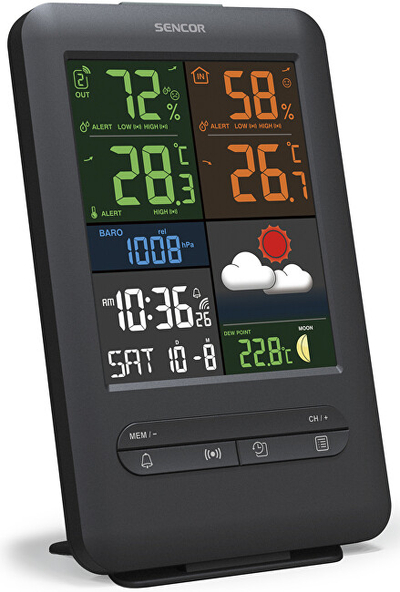 Sencor SWS 7300 Метеоролошка Станица, Црна