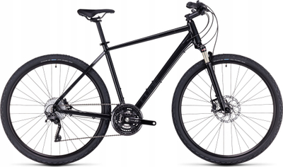 Biçikletë cross CUBE Nature SLX, 54 cm, rrota 28", e zezë