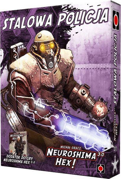 Zgjerim loje tavoline Portal Games Neuroshima Hex 3.0 Steel Police, fraksion i ri, i duhet loja bazë