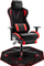 Tapet për karrige gaming Huzaro FloorMat 2.0, antirrëshqitës, formë tetëkëndore, i zi me të kuqe