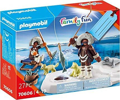 Фигурa играчка Плејмобил Фемили Фан Рибар на мраз 70606, 27 делови, возраст 4–10 години, повеќебојна