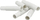 Lidhës i valëzuar për tuba Zielonka ZCL 25, PVC, set 10 copë, i bardhë