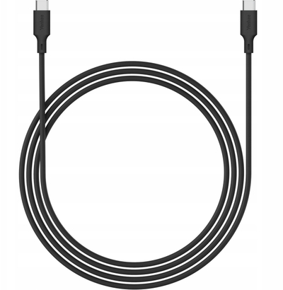 Kabllo USB C në USB C Yenkee YCU C115, 1.5m, silikon, e zezë