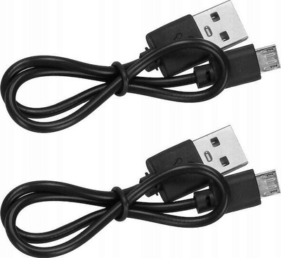Set drita biçiklete përpara-mbrapa, LED, me karikim USB, të zeza
