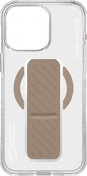 Kuti mbrojtëse Skinarma Axon për iPhone 16 Pro, me magnet, me stand GRIP, ngjyrë shampanjë