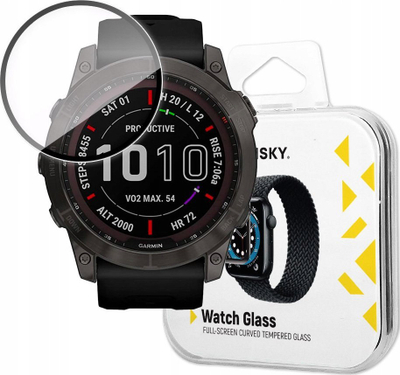 Mbrojtës ekrani Wozinsky Full Glue për Garmin Forerunner 965, set me 2 copë, transparent