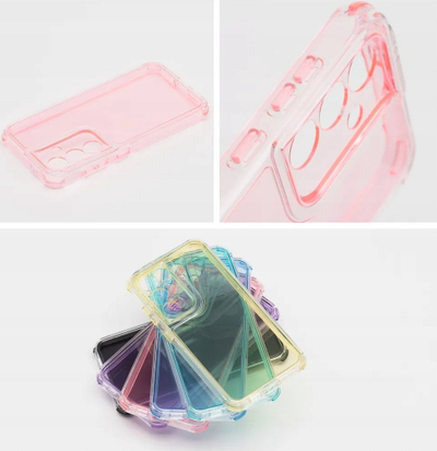 Futrollë Matrix Clear për Xiaomi Redmi 13C POCO C65, TPU transparente, kundër goditjeve, rozë