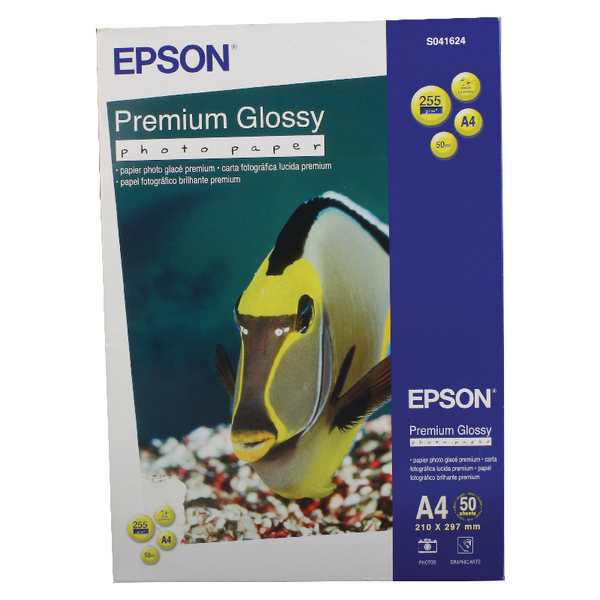 Leter fotografike Epson Premium Glossy Photo Paper, A4, 255g, 50 flete ...