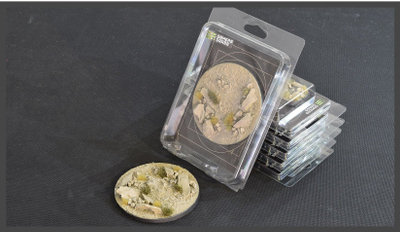 База за минијатури Arid Steppe, кружна 100mm, насликана, кафеава