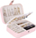 Kuti për me rregullu bizhuteritë Travel Jewelry, 16 x 11 x 5 cm, rozë