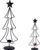 Mbajtëse qiri Home Styling Collection Christmas Tree, metal, 55cm, e zezë