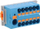 Bllok shpërndarës Phoenix Contact PTFIX 10/12X4 NS35, për shinë DIN, blu