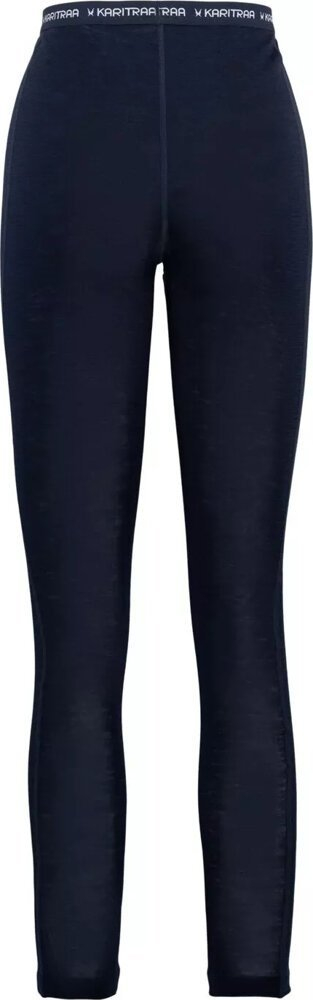 Leggings termikë për goca Kari Traa Vilma, lesh merino 210 g, bel i lartë, blu e errët