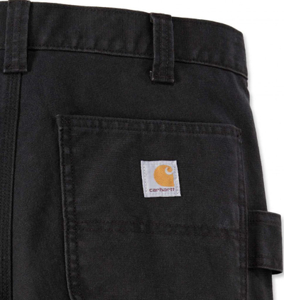 Pantallona pune Carhartt Duck Double Front Cargo, W30 L30, e zezë