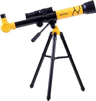 Teleskop lodër Guangxuebao ZA3686, 20x 30x 40x, me tripod, i verdhë e zi