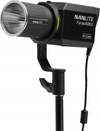 Dritë studio LED Nanlite Forza 60B II, bi-color, me kontroll nga telefoni me Bluetooth, e zezë
