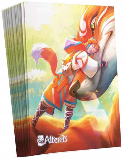 Mbështjellëse letra loje Gamegenic Altered Art Sleeves Teija, 50 copë, standard, gri