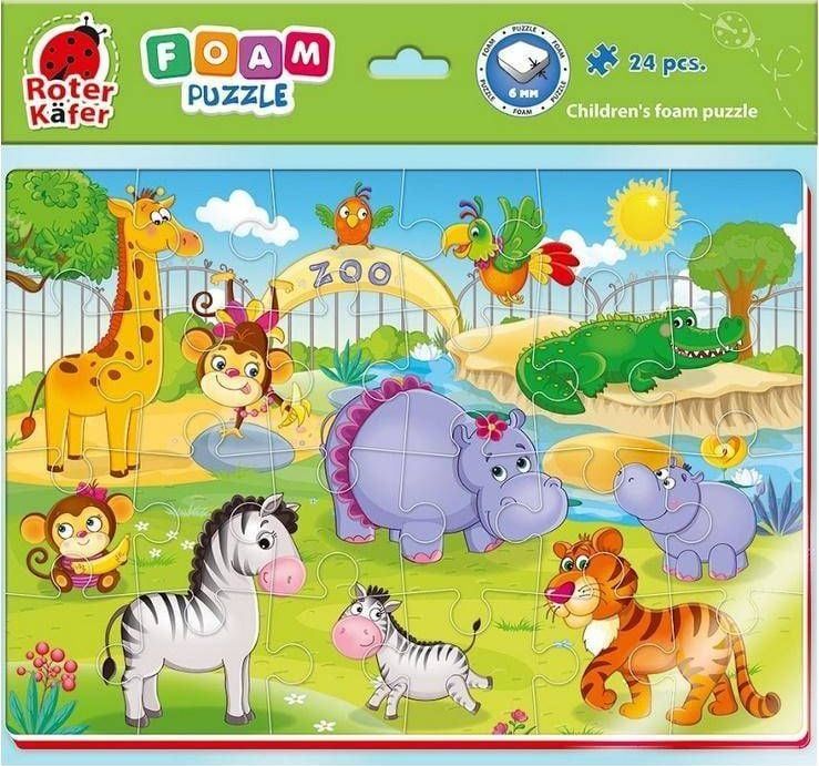 Puzzle shkumë Roter Kafer Funny Pictures ZOO, 24 copa, shumëngjyrëshe