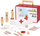 Set loje veteriner Bino Veterinarian Case, 13 aksesorë, valixhe metalike, e kuqe