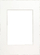 Kornizë foto Focus Picture Frame me passepartout, 15x20 cm, e bardhë