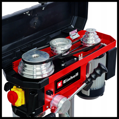 Makineri shpimi kolone Einhell TC-BD 630/1, motor i fuqishëm, rregullim shpejtësie, e kuqe