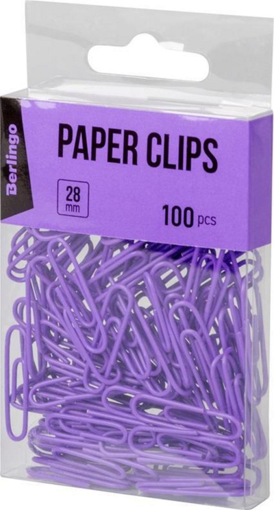 Kapëse letre Berlingo, 100 copë, vjollcë