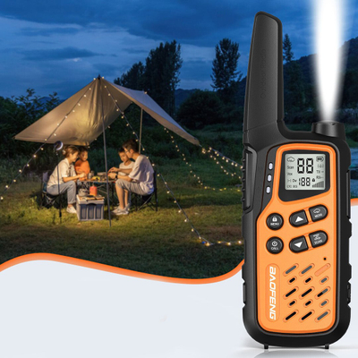 Set radiolidhjesh Baofeng BF-25E PMR, 2 copa, VOX, portokalli