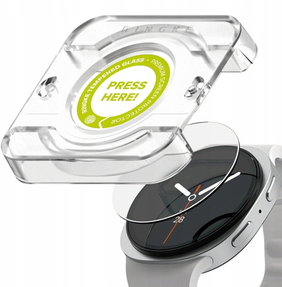 Xham mbrojtës Ringke Tempered Glass Pro për Samsung Galaxy Watch 8 40mm, set me 2 copa, transparent