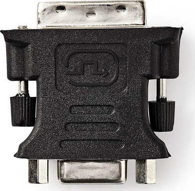 Adapter video Nedis DVI-I 24+5 në VGA, nikeli, i zi