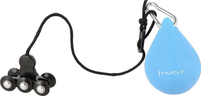 Set fitness HMS HHW01 + BR163, hula hoop inteligjent, brez neopreni, blu
