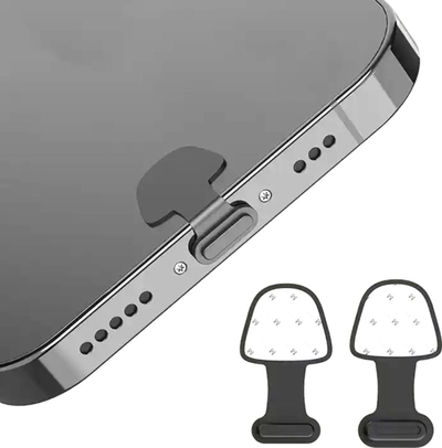 Kapak mbrojtës USB C Aptel, shirit ngjitës 4 mm, i zi