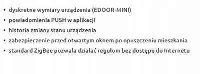 Senzor dere dhe dritare ENGO EDOOR MINI, ZigBee, mini, i bardhë