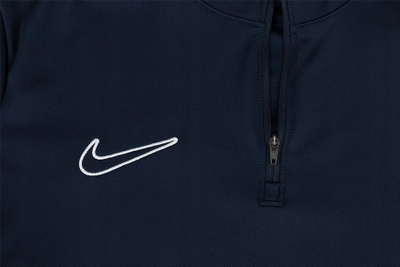 Bluzë trajnimi Nike Academy 23 Drill Top M DR1352 452, Dri FIT, me zinxhir 1/4, blu navy me jeshile neon