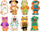 Магнетна игра Djeco Magnetic Game Dressed-Up Animals, магнетни дрвени делови, за деца 2+ години, шарена