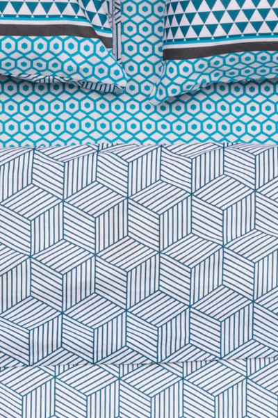 Komplet çarçafësh dopio Heinner Clair, 4 copë, 200x220 cm, pambuk, shumëngjyrësh