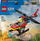 Set lodër LEGO City Fire Rescue Helicopter 60411, helikopter zjarrfikës, për fëmijë