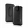 Këllëf slip Deko Case për Samsung Galaxy S3 Mini Trend I9000, lëkurë eko, me kapse rripi, i zi