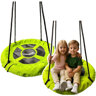 Shiuese kopshti Garden Swing Stork Nest, Ø60cm, për kalamaj, jeshile