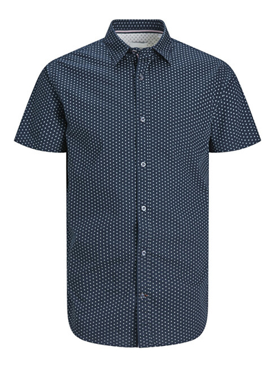 Këmishë për meshkuj Jack&Jones PLUS Plain Ditsy Detail, e kaltër