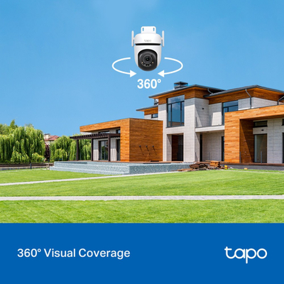 TP-Link Tapo C520WS V1 - Outdoor Pan/Tilt Wi-Fi Camera, White