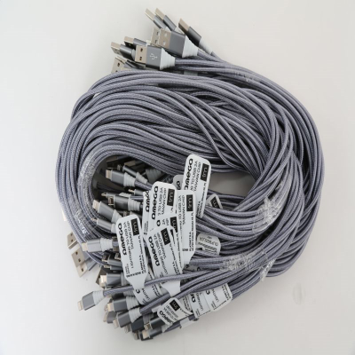 Kabllo Omega (44036), USB - Lightning, 2A, 1m, e hirtë 