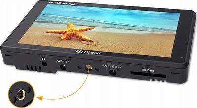 Monitor për kamera Feelworld LUT6, 6", Full HD, 2600 cd/m²