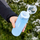 Shishe uji xhami Wessper ActiveMax, 680ml, me filtër karboni, blu